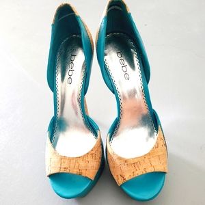 BeBe Naina peep toe pumps